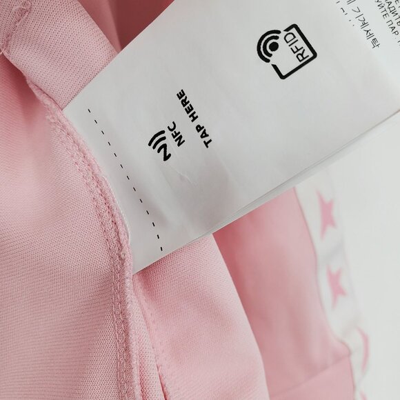 Golden Goose Star Kid's Pink Logo Printed Zip Up Long Sleeve Track Jacket 6 - Picture 5 of 12